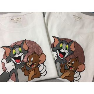 ケイトスペードニューヨーク(kate spade new york)の【希少】ケイトスペード×トムとジェリー　Tシャツ　Mサイズ(Tシャツ(半袖/袖なし))