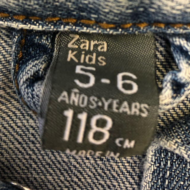 ZARA KIDS(ザラキッズ)のZARA kids Gジャン デニムジャケット 5歳から6歳 118㎝ キッズ/ベビー/マタニティのキッズ服女の子用(90cm~)(ジャケット/上着)の商品写真