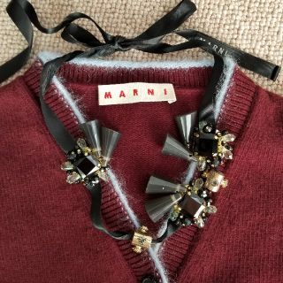 マルニ(Marni)のMARNIマルニビジューリボンネックレス(ネックレス)