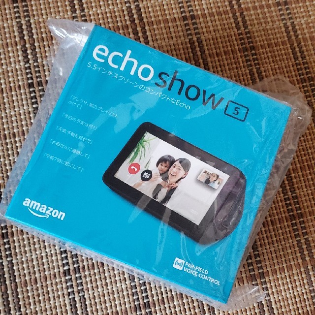 ECHO(エコー)のAmazon Echo Show 5 ブラック 新品 スマホ/家電/カメラのオーディオ機器(スピーカー)の商品写真