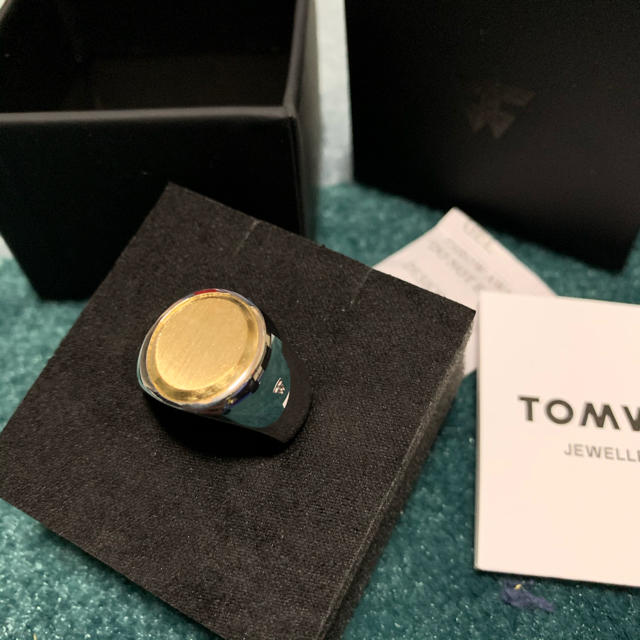 メンズ新品 Tom Wood トムウッド 9k ゴールド オーバル リング 62