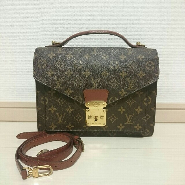 LOUIS VUITTON(ルイヴィトン)の期間限定 ルイヴィトン モンソー モノグラム 2way ショルダー ストラップ レディースのバッグ(ショルダーバッグ)の商品写真