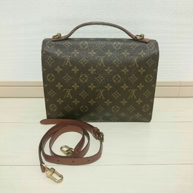 LOUIS VUITTON(ルイヴィトン)の期間限定 ルイヴィトン モンソー モノグラム 2way ショルダー ストラップ レディースのバッグ(ショルダーバッグ)の商品写真