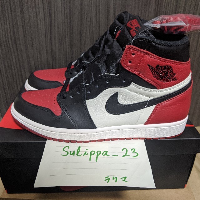 Jordan 1 bred toe 27cm つま赤 国内正規品 未使用