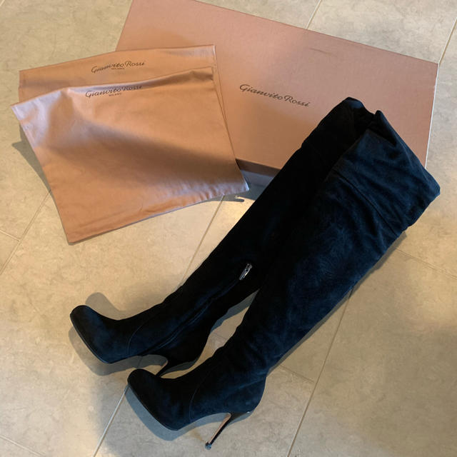 SALE！Gianvito rossi スウェードロングブーツ