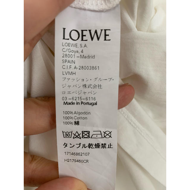 NEW好評 LOEWE Tシャツ 変形 M 白 ホワイトの通販 by りょー's