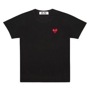 コムデギャルソン(COMME des GARCONS)のPLAYコムデギャルソン メンズ 赤ハートT BLACK/M(Tシャツ/カットソー(半袖/袖なし))