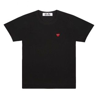 コムデギャルソン(COMME des GARCONS)のPLAYコムデギャルソン メンズ 赤スモールハートT BLACK/L(Tシャツ/カットソー(半袖/袖なし))