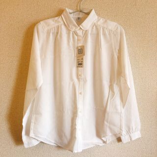 ユニクロ(UNIQLO)のユニクロ 子供ブラウス（160 新品・未使用）(ブラウス)