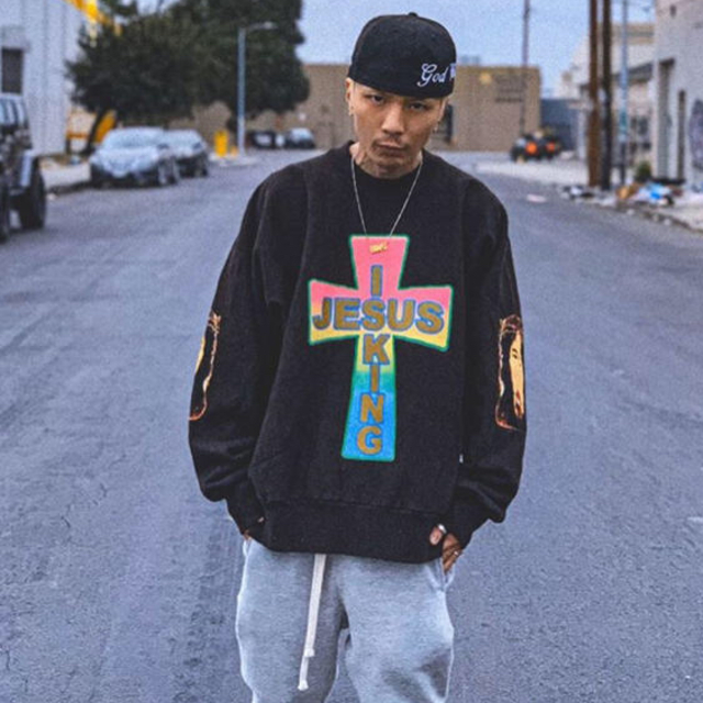 新品 L AWGE FOR JIK CROSS CREWNECK Ⅱ  メンズのトップス(スウェット)の商品写真