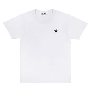 コムデギャルソン(COMME des GARCONS)のPLAYコムデギャルソン メンズ 黒スモールハートT WHITE/M(Tシャツ/カットソー(半袖/袖なし))