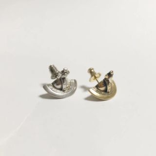 ヴィヴィアンウエストウッド(Vivienne Westwood)のソリッドオーブ　シルバー　ゴールド　セット　ピアス　ヴィヴィアン (ピアス(両耳用))