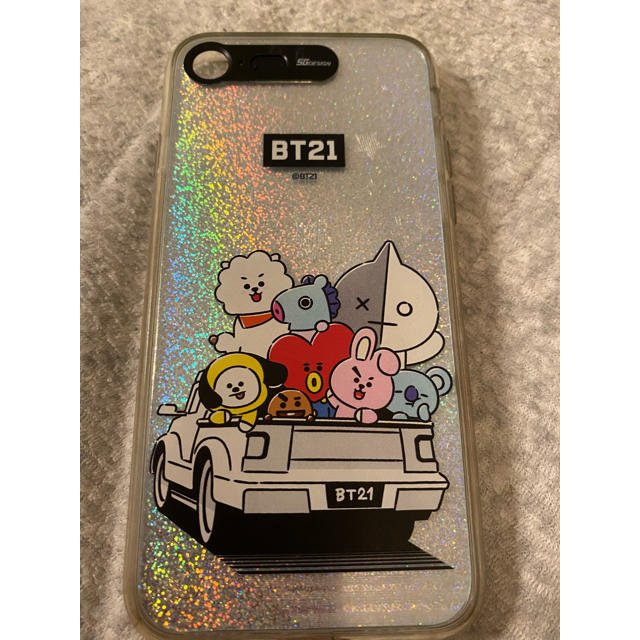 防弾少年団(BTS)(ボウダンショウネンダン)のBT21 ライトアップ iPhoneケース7.8 スマホ/家電/カメラのスマホアクセサリー(iPhoneケース)の商品写真