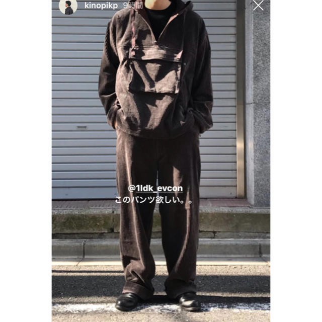 19aw evcon コーデュロイ セットアップ