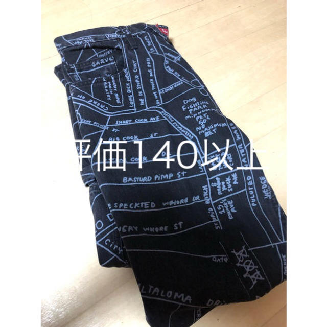 19ss supreme gonz map denim pants 新古品