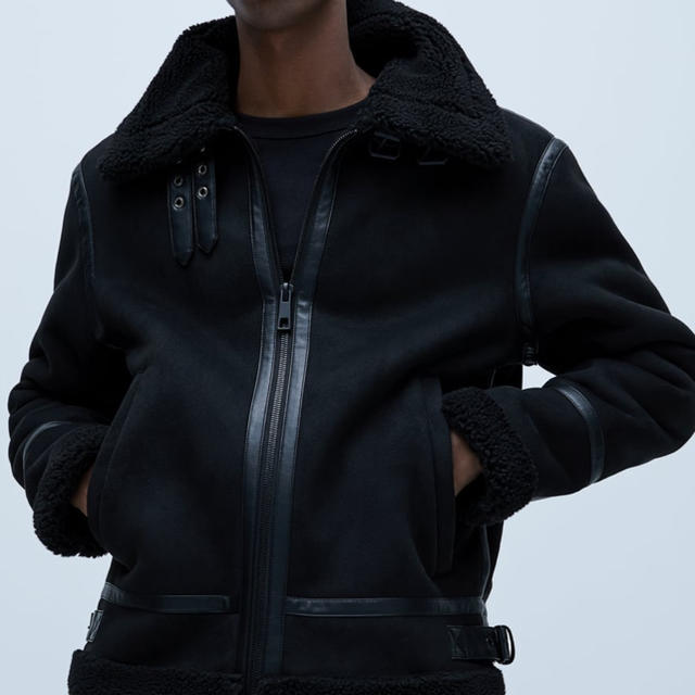 今年人気のブランド品や ZARA ダブルフェイスジャケット ムートン