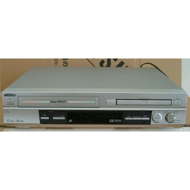 Victor(ビクター)のVHSビデオデッキ+DVDプレーヤー （ジャンク品）  スマホ/家電/カメラのテレビ/映像機器(DVDプレーヤー)の商品写真