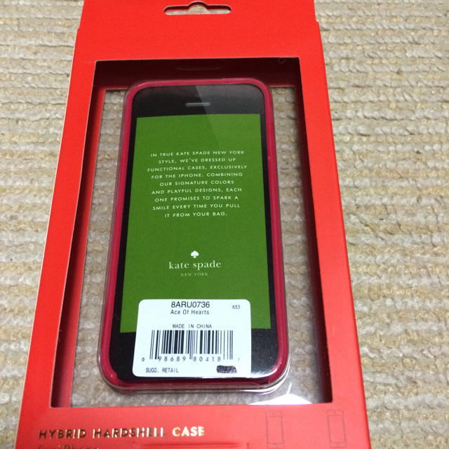 kate spade new york(ケイトスペードニューヨーク)のケイトスペード iPhone5 ハート レディースのレディース その他(その他)の商品写真