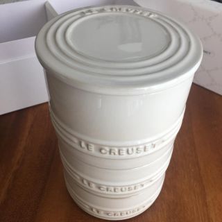 ルクルーゼ(LE CREUSET)のLE CREUSET   ル・クルーゼ　ラムカンセット　ホワイトラスター　新品(食器)