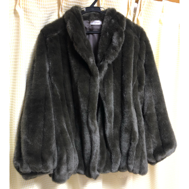 BEAUTY&YOUTH UNITED ARROWS(ビューティアンドユースユナイテッドアローズ)のmamu    Flare eco fur coat (BROWN） レディースのジャケット/アウター(毛皮/ファーコート)の商品写真