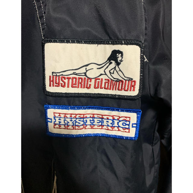 HYSTERIC GLAMOUR(ヒステリックグラマー)のHYSTERIC GLAMOUR ワッペン ジャケット　ナイロン メンズのジャケット/アウター(ブルゾン)の商品写真