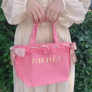 ピンクハウス(PINK HOUSE)の【PINK HOUSE】トートバッグ  フリルリボントートバッグ(トートバッグ)