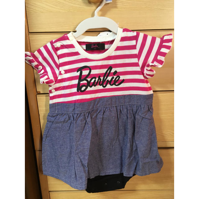 Barbie(バービー)のロンパース キッズ/ベビー/マタニティのベビー服(~85cm)(ロンパース)の商品写真