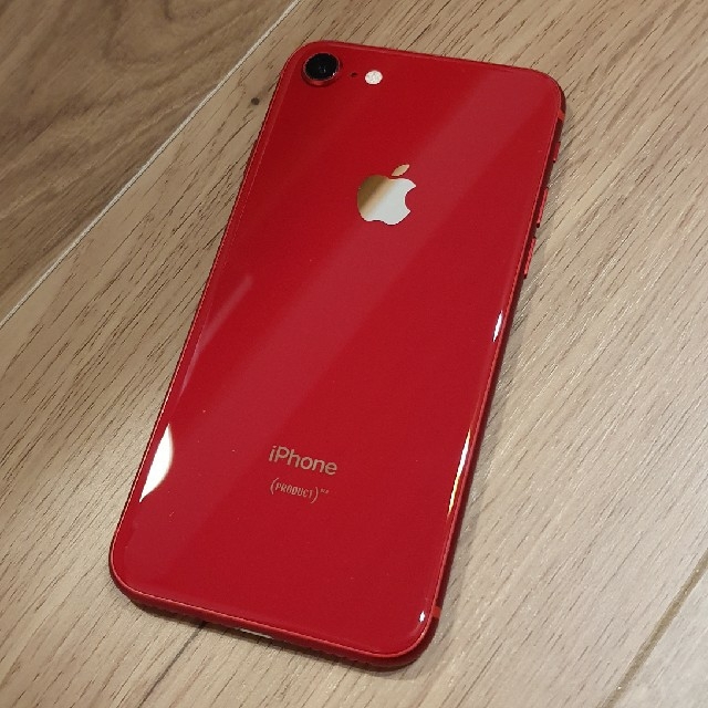 iPhone(アイフォーン)のiphone 8 product red simフリー スマホ/家電/カメラのスマートフォン/携帯電話(スマートフォン本体)の商品写真