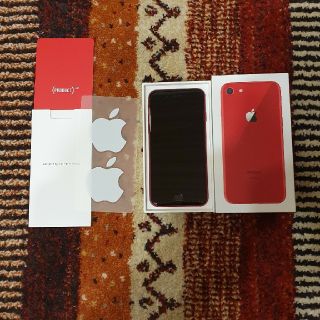 アイフォーン(iPhone)のiphone 8 product red simフリー(スマートフォン本体)