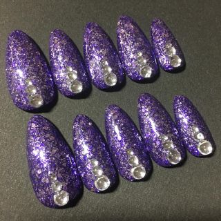 ホログラム 紫 ラメ グリッター ネイルデザインブック ホログラム 紫 ラメ グリッター ネイルデザインブック