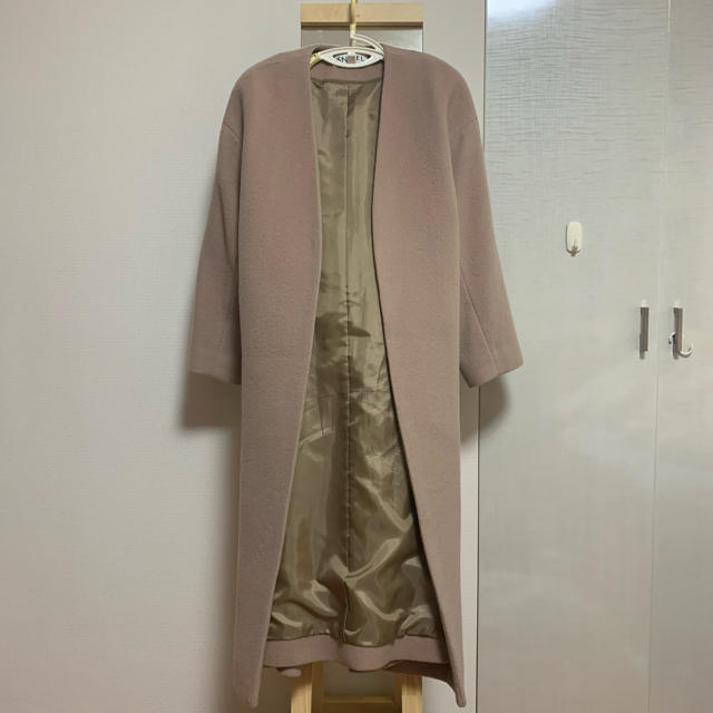SNIDEL(スナイデル)のSNIDEL カシミヤ混コート ベージュ レディースのジャケット/アウター(ロングコート)の商品写真