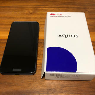 アクオス(AQUOS)のAQUOS sense3 ブラック 64 GB docomo simフリー可(スマートフォン本体)