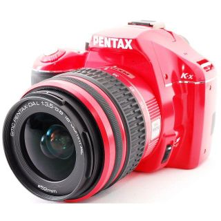 ペンタックス(PENTAX)の❤️元気が出るレッド❤️スマホに送れる❤️ペンタックス k-x❤️おまけ付き(デジタル一眼)