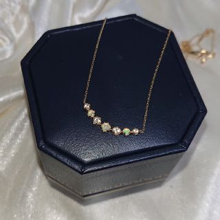 ノジェス(NOJESS)の【NOJESS ノジェス】10金ゴールド オパール 横並びネックレス k10YG(ネックレス)