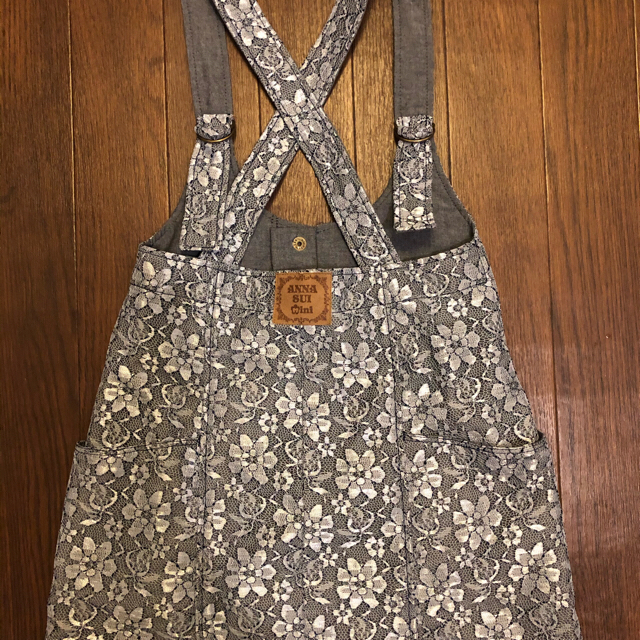 ANNA SUI mini(アナスイミニ)のANASUI Mini ジャンパースカート+おまけのGAP 長袖カットソー キッズ/ベビー/マタニティのキッズ服女の子用(90cm~)(スカート)の商品写真