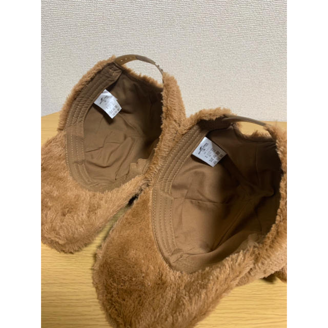 USJ(ユニバーサルスタジオジャパン)のティムのボアキャップ2個まとめ売りです🐻１回使用と２回使用したものです。 レディースの帽子(キャップ)の商品写真