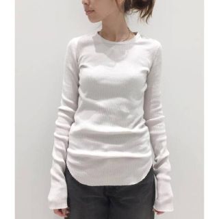 アパルトモンドゥーズィエムクラス(L'Appartement DEUXIEME CLASSE)の 新品タグ付き　アパルトモン　RIB L/S TOP(Tシャツ(長袖/七分))