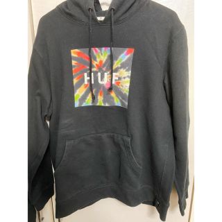 ハフ(HUF)のHUF パーカー　ボックスロゴ tie die タイダイ(パーカー)