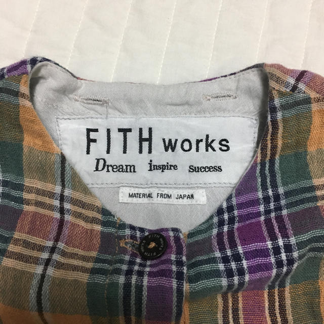 FITH(フィス)のFITH チェック柄 カットソー 110 キッズ/ベビー/マタニティのキッズ服女の子用(90cm~)(Tシャツ/カットソー)の商品写真