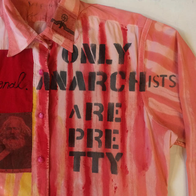 Anarchy Shirt アナーキーシャツ◉ピンク◉好配色↑