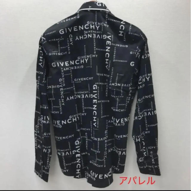 新品19AW GIVENCHY オールオーバーロゴ 総柄 シャツ 42(XL)