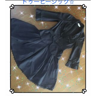 トゥービーシック(TO BE CHIC)のSALE♡トゥービーシック！可愛いスーツ ブラック お袖のフリル取り外し可能！！(スーツ)