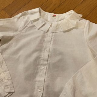 メルロー(merlot)の☆merlot ブラウス　白　美品(シャツ/ブラウス(長袖/七分))