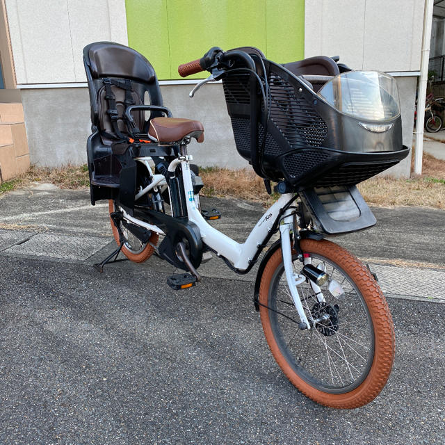 ヤマハ(ヤマハ)の完成❣️パス キッス ミニ 子供乗せ自転車 3人乗り 電動アシスト スポーツ/アウトドアの自転車(自転車本体)の商品写真