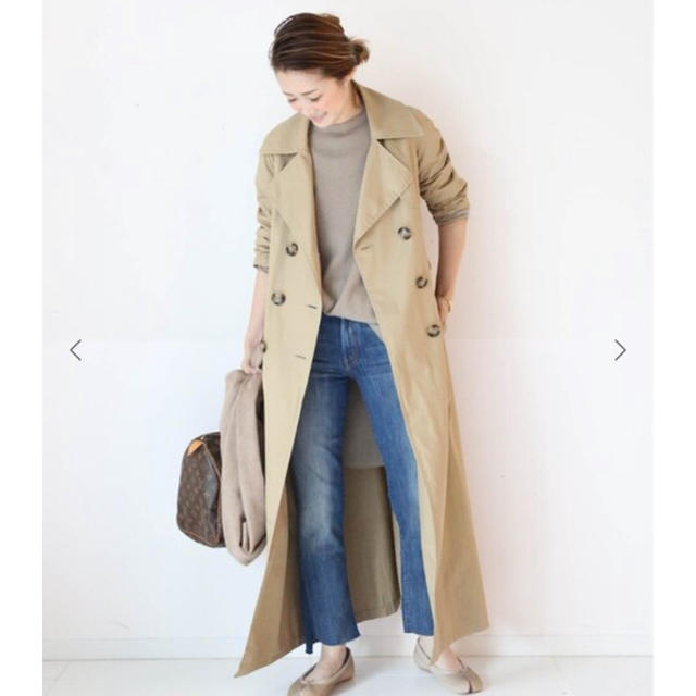 DEUXIEME CLASSE(ドゥーズィエムクラス)の定価6.4万　Deuxieme Classe LONG TRENCH COAT レディースのジャケット/アウター(トレンチコート)の商品写真