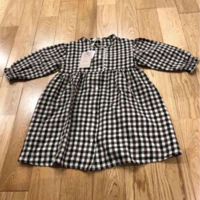 チェックワンピース　95 キッズ/ベビー/マタニティのキッズ服女の子用(90cm~)(ワンピース)の商品写真