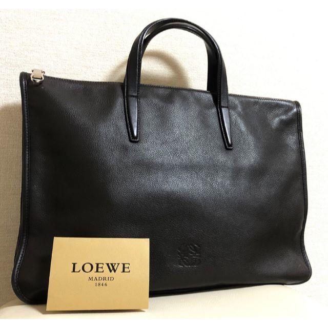 超格安価格 LOEWE - LOEWE ☆ 美品 レザー ビジネスバッグ ビジネス 