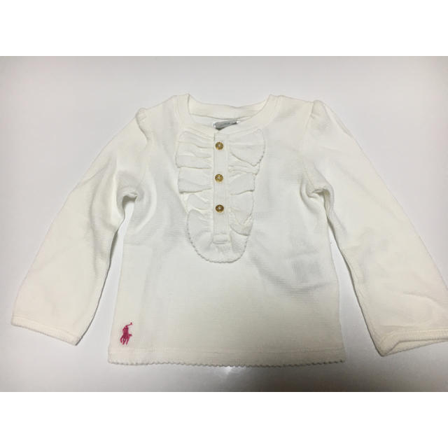 POLO RALPH LAUREN(ポロラルフローレン)の【ごーさま専用】ラルフローレンワッフル生地teeシャツ12M(80cm) キッズ/ベビー/マタニティのベビー服(~85cm)(Ｔシャツ)の商品写真