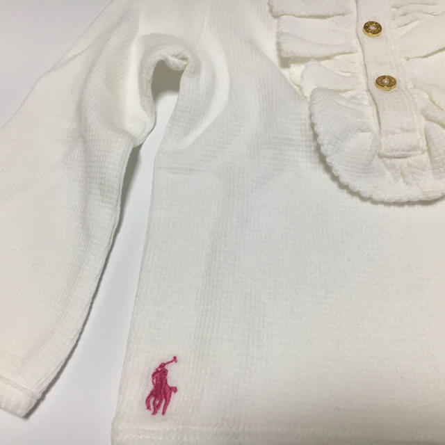 POLO RALPH LAUREN(ポロラルフローレン)の【ごーさま専用】ラルフローレンワッフル生地teeシャツ12M(80cm) キッズ/ベビー/マタニティのベビー服(~85cm)(Ｔシャツ)の商品写真