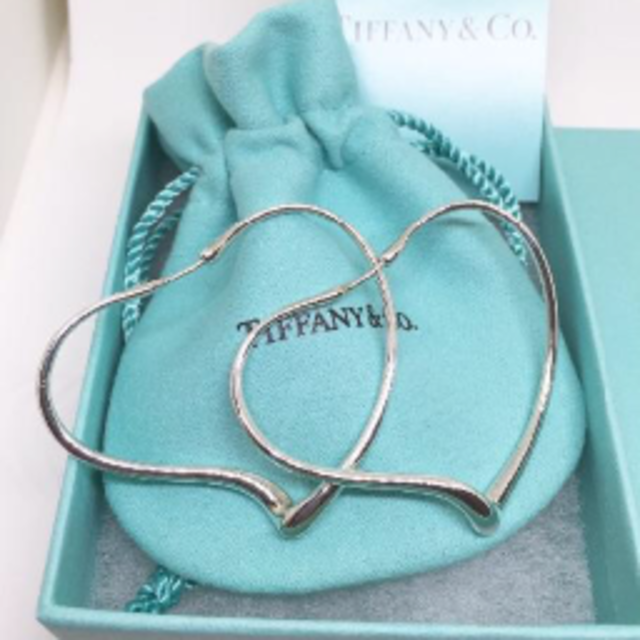 本日まで☆新品♪ギフト☆TIFFANY&CO. オープンハート フープ ピアス